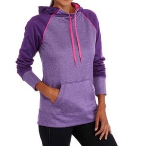 Danskin Now purple pink tech fleece hoodie M 8-10